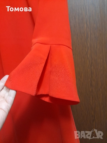 Червена дамска рокля № М, снимка 5 - Рокли - 51759248