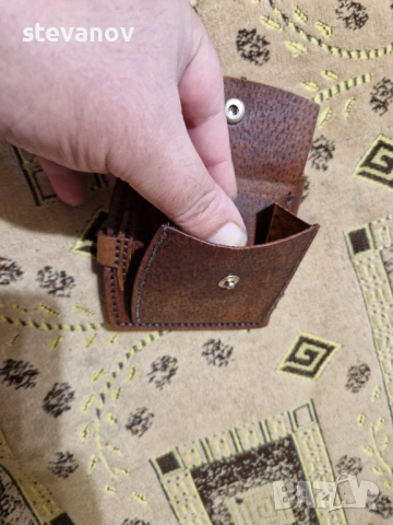 портфейл естествена кожа модел елипс , снимка 6 - Портфейли, портмонета - 53267548