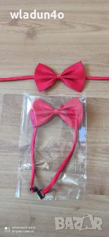 ЧЕРВЕНИ  детски папионки, снимка 3 - Шноли, диадеми, ленти - 49574821