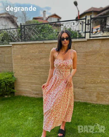 Дълга рокля на цветя