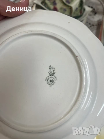 Royal Doulton, по-специално чинии и квадратна купа със сцени с конски карети. , снимка 6 - Чинии - 51304977
