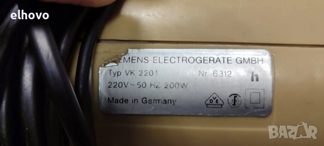 Прахосмукачка за кола Siemens VK2201, снимка 4 - Прахосмукачки - 53186718