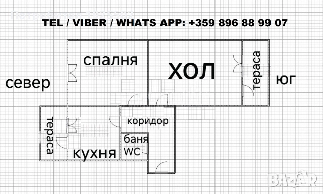 Тристаен апартамент директно от собственик в кв.Боян Българанов 1 - гр.Шумен, снимка 3 - Апартаменти - 50143923