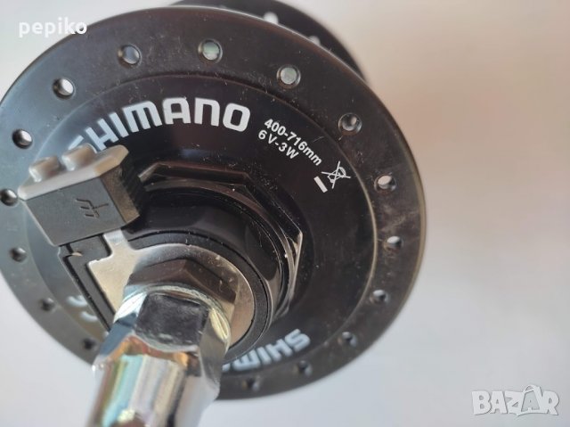 Продавам колела внос от Германия динамо главина SHIMANO DH-3N20 за вибрейк, снимка 6 - Части за велосипеди - 35871406