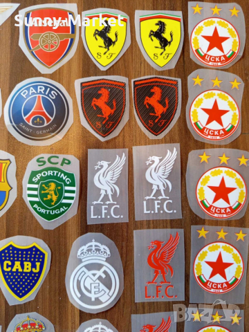 ЩАМПИ - С ЮТИЯ - известни марки и футболни отбори 