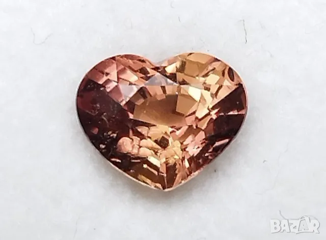 Очарователен Падпараджа сапфир с форма сърце 1.04кт.! Нов!, снимка 2 - Други - 50060600