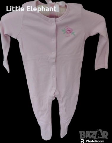 Цяла пижамка с розичка за 12-18 мес момиченце,колекция"Flowers",Англия/нова
