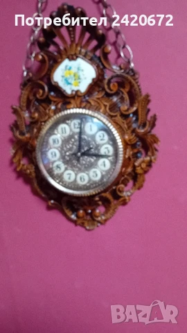 ретро стенен часовник барок, снимка 3 - Антикварни и старинни предмети - 51293917