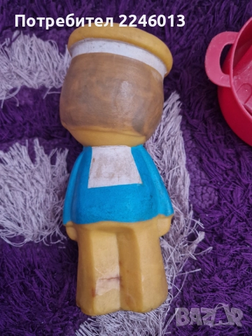 Ретро соц гумена играчка-моряче и купа с лопата, снимка 3 - Антикварни и старинни предмети - 52393622