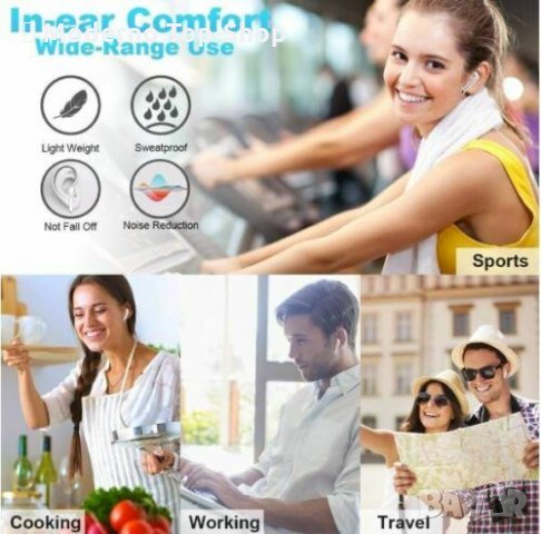 Безжични слушалки Блутут Bluetooth 5.0 i7S Wireless Earphones, снимка 5 - Bluetooth слушалки - 34145758