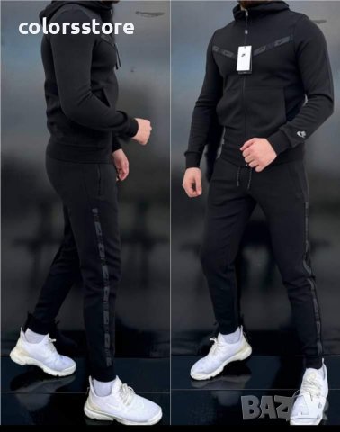 Черен мъжки екип  Nike код SS-D60, снимка 1 - Спортни дрехи, екипи - 41901502