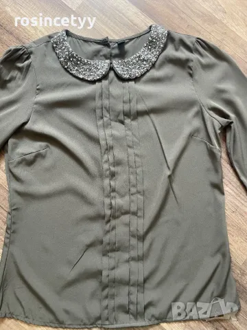 Тъмнозелена риза Vero Moda, снимка 8 - Ризи - 46810862