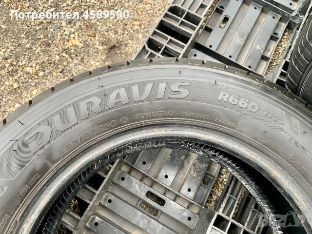 4бр.Гуми 16цола Bridgestone 205/65/16C 8мм грайфер за бус/камион, снимка 13 - Гуми и джанти - 52438424