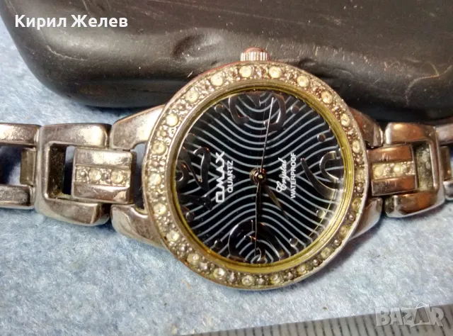 OMAX QUARTZ Crystal WATERPROOF JAPAN MOVT Моден ДАМСКИ ЧАСОВНИК ОМАКС с БЛЕСТЯЩИ КРИСТАЛИ 36774, снимка 7 - Дамски - 48289430