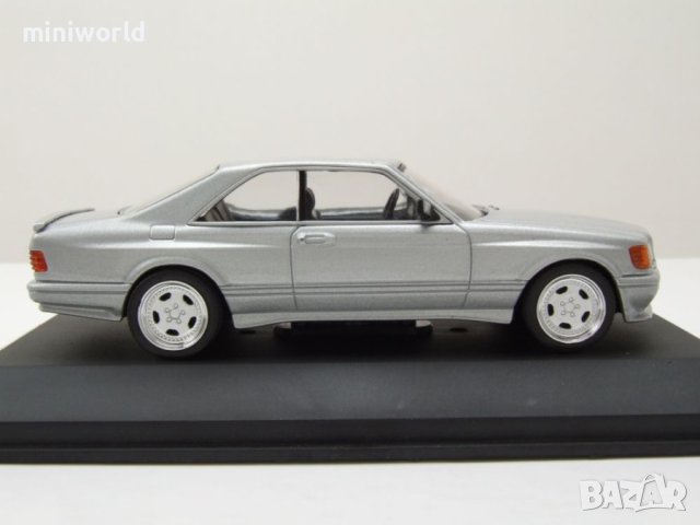 Mercedes 560 SEC AMG Widebody 1990 - мащаб 1:43 на Solido моделът е нов в PVC дисплей-кейс, снимка 4 - Колекции - 42727216