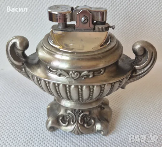 Ретро настолна запалка, снимка 3 - Антикварни и старинни предмети - 55967909