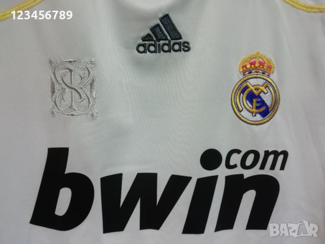 Real Madrid #9 Cristiano Ronaldo 2009/2010 Adidas оригинална тениска фланелка Роналдо Реал Мадрид , снимка 4 - Тениски - 52023084