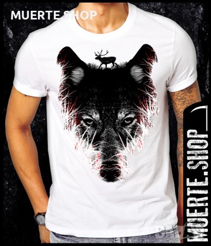 Тениска с щампа WOLF N VICTIM, снимка 1 - Тениски - 42014519