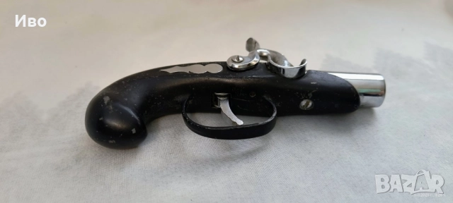 Японска бензинова запалка пистолет 1960г., снимка 5 - Колекции - 52490708