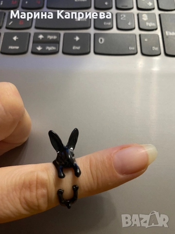 Пръстен “Заек” в наличност два цвята /А-74/, снимка 3 - Пръстени - 51537255