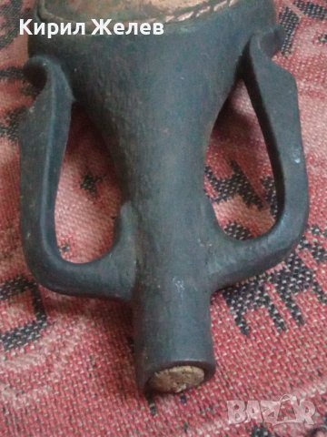 Бутилка стара керамична ръчно рисувана 43744, снимка 8 - Колекции - 44449083