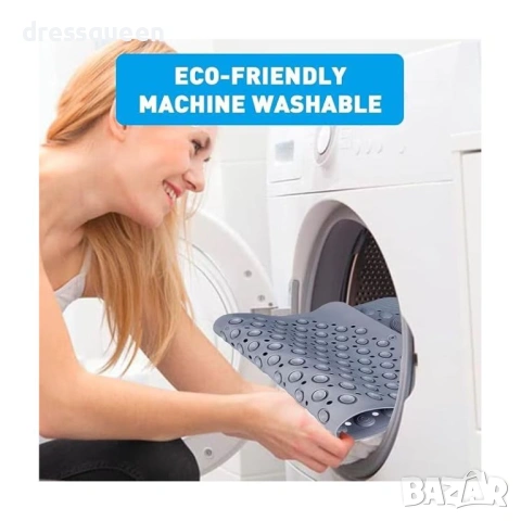 4597 Гумирана постелка за баня 2-в-1: С релаксиращ масажор и пълна защита против хлъзгане, снимка 4 - Други стоки за дома - 53821386