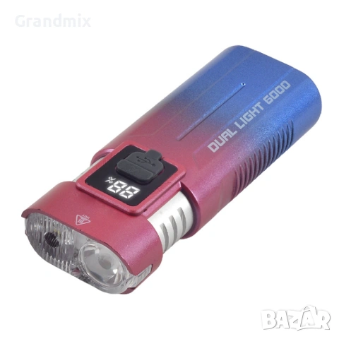 Алуминиев мощен велосипеден прожектор фар с двоен LED, светлини