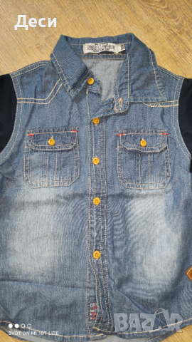 дънкова ризка за момче, снимка 3 - Детски ризи - 44569073