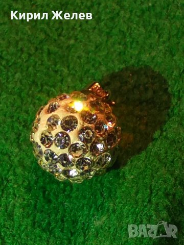 ЕМАЙЛИРАН ФЕШЪН МЕДАЛЬОН ТОПЧЕ с КРИСТАЛЧЕТА и ХАЛКИЧКА НЕРЪЖДАЕМА СТОМАНА с ПЕЧАТ 925 ПЕНДАНТ 34386, снимка 2 - Колиета, медальони, синджири - 39379267