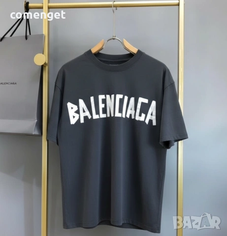 ОВЪРСАЙЗ тениски с BALENCIAGA дизайн, 6 цвята! Или поръчай с ТВОЯ идея!, снимка 2 - Тениски - 53652105