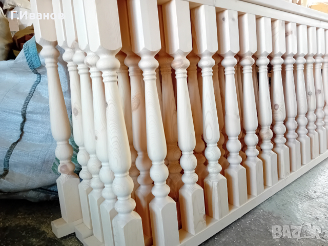 Налични! Струговани парапети и Балюстри от Дърво , снимка 4 - Дърводелски услуги - 37202484