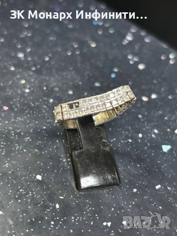 Златен пръстен / Липсват две камъчета, снимка 2 - Пръстени - 51852920