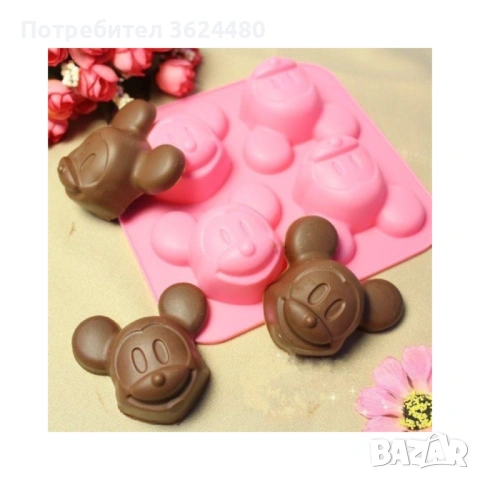 Силиконова форма мики маус 3786