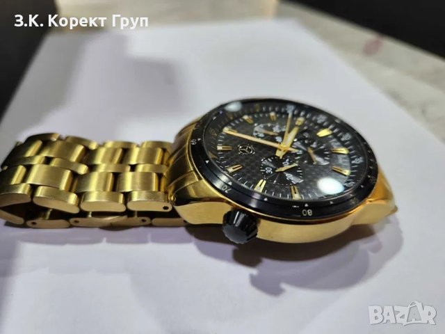 Мъжки хронографен часовник Mercedes-Benz Gold, снимка 5 - Мъжки - 40855566