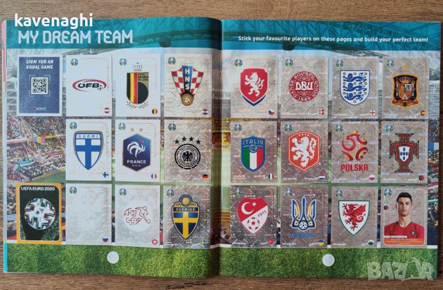 Продавам: Пълен албум Panini UEFA Euro 2020 Preview, снимка 8 - Колекции - 40428646