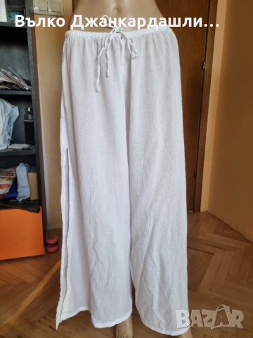 Летен широк панталон Cos с дълбоки цепки, размер М/L