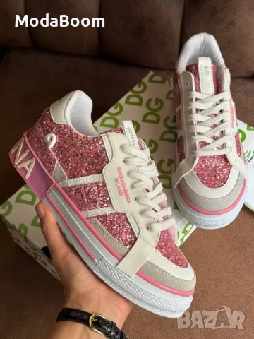 Dolce & Gabbana розов дамски маратонки , снимка 3 - Маратонки - 48452801