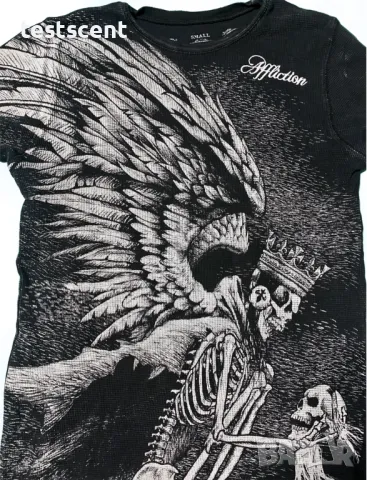 Мъжка термична блуза Affliction Reaping Black Thermal термална S Small, снимка 2 - Блузи - 47427247