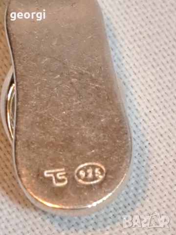 сребърна гривна Thomas sabo Charm club с три талисманчета, снимка 5 - Гривни - 52983499