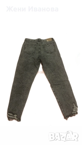 Черни дънки с декоративни дупки , снимка 3 - Дънки - 52586839