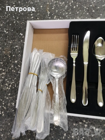 комплект прибори за хранене , снимка 5 - Прибори за хранене, готвене и сервиране - 53506877