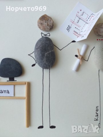 Ръчно изработено персонално пано от морски камъчета, снимка 8 - Картини - 40056090