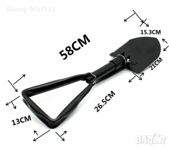 Многофункционална сгъваема градинска лопата от стомана, снимка 5 - Ножове - 53528207