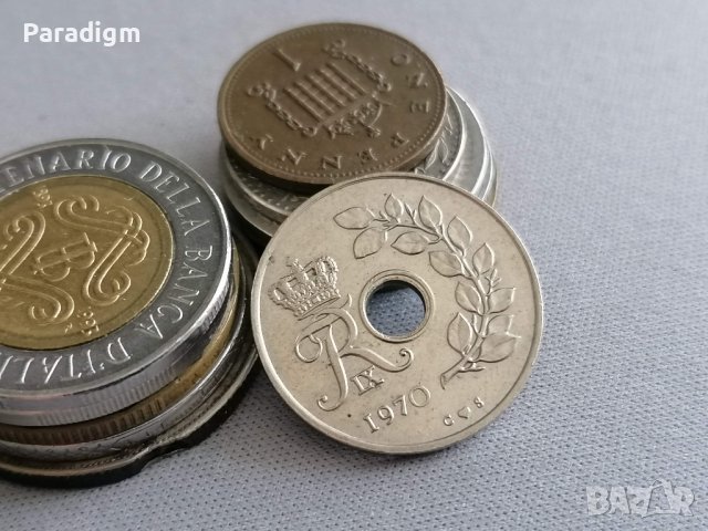 Mонета - Дания - 25 оре | 1970г., снимка 2 - Нумизматика и бонистика - 41098619