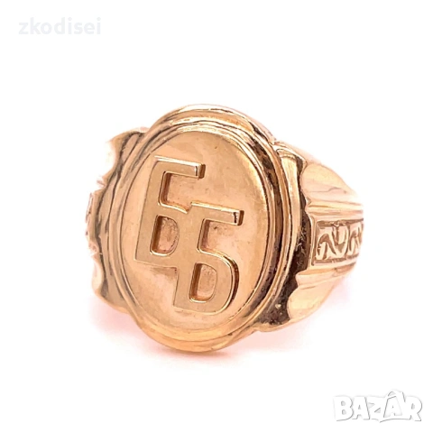 Златен мъжки пръстен 11,55гр. размер:67 14кр. проба:585 модел:36479-6, снимка 2 - Пръстени - 53197478