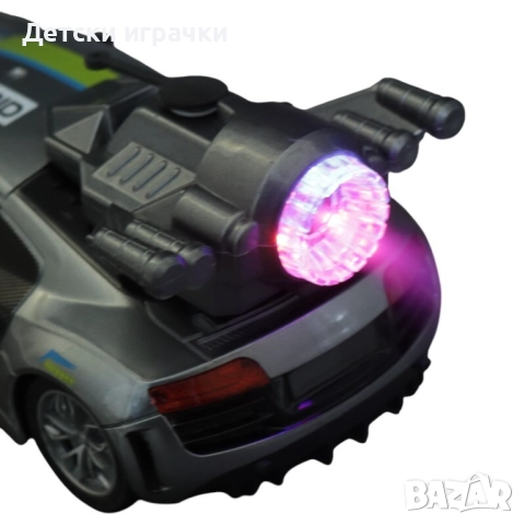 Състезателна кола с дистанционно и дим, червена, сива, снимка 4 - Коли, камиони, мотори, писти - 52778161