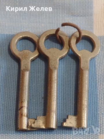 Три стари ключа от соца за мебели за КОЛЕКЦИЯ ДЕКОРАЦИЯ БИТОВ КЪТ 41032