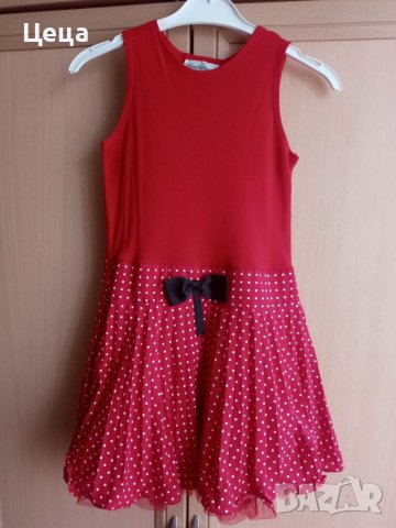 Красива червена рокля за момиче, снимка 3 - Детски рокли и поли - 38832706