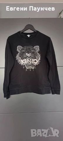 Kenzo paris ватирана блуза размер S в черно 