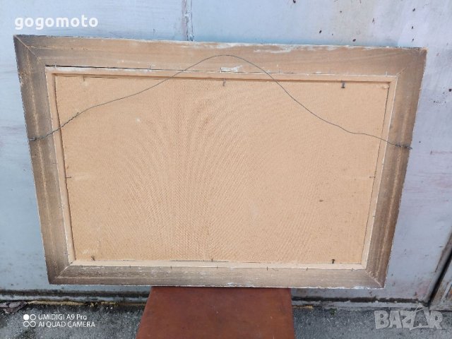 Стара картина, подписана от двама автори, морски пейзаж, снимка 15 - Антикварни и старинни предмети - 35923421